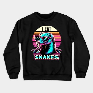 I Eat Snakes Vintage Mungo Crewneck Sweatshirt